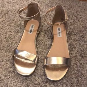 Gold metallic Steve Madden sandals